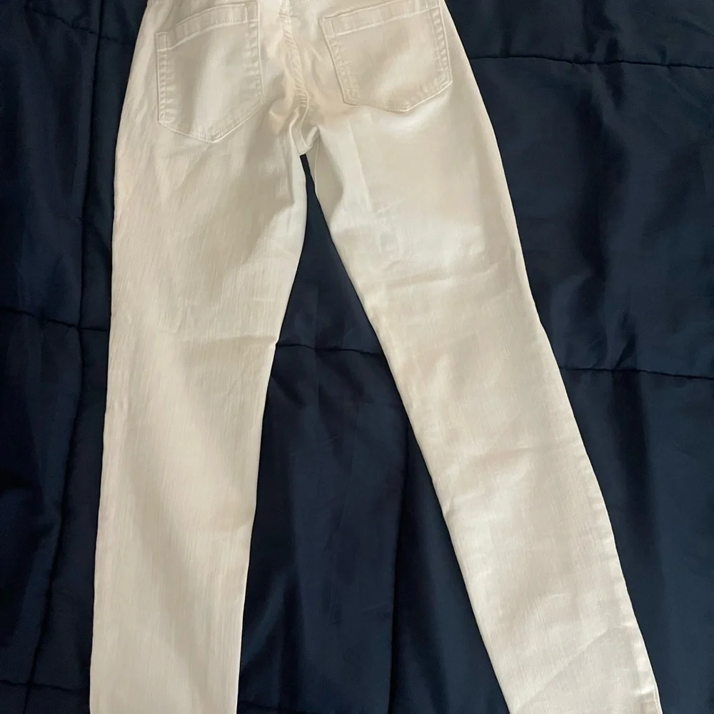 Vince Camuto White Straight-Leg Jeans - Picture 3 of 4